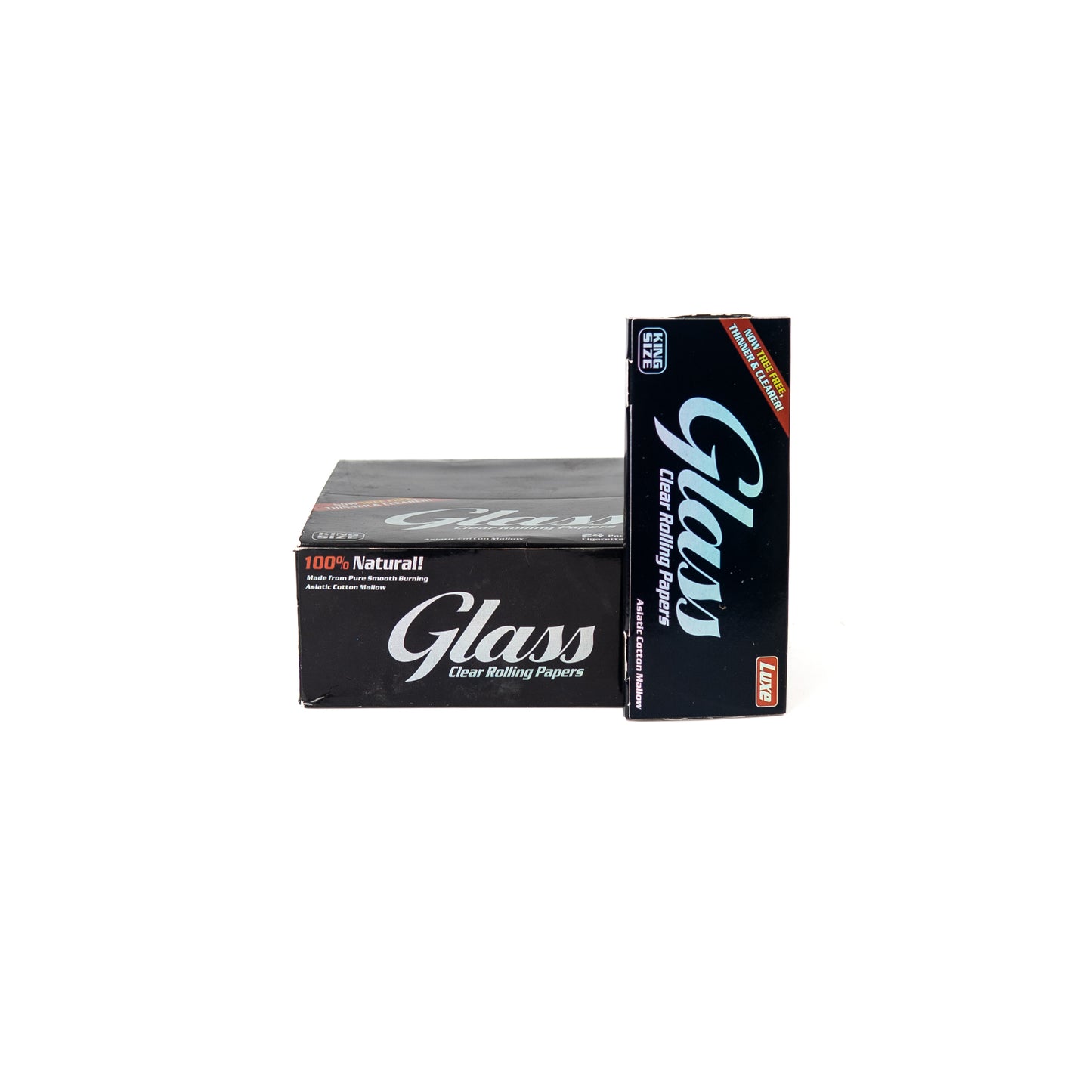 Glass Clear Rolling Paper - 40 Leaves Per Pack