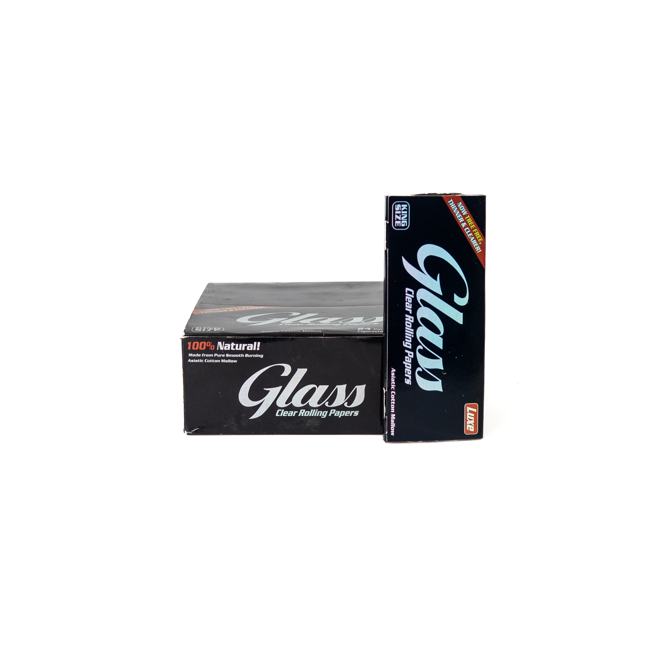Buy Glass Clear Transparent Rolling Paper King Size 40 Leaves (Sheets