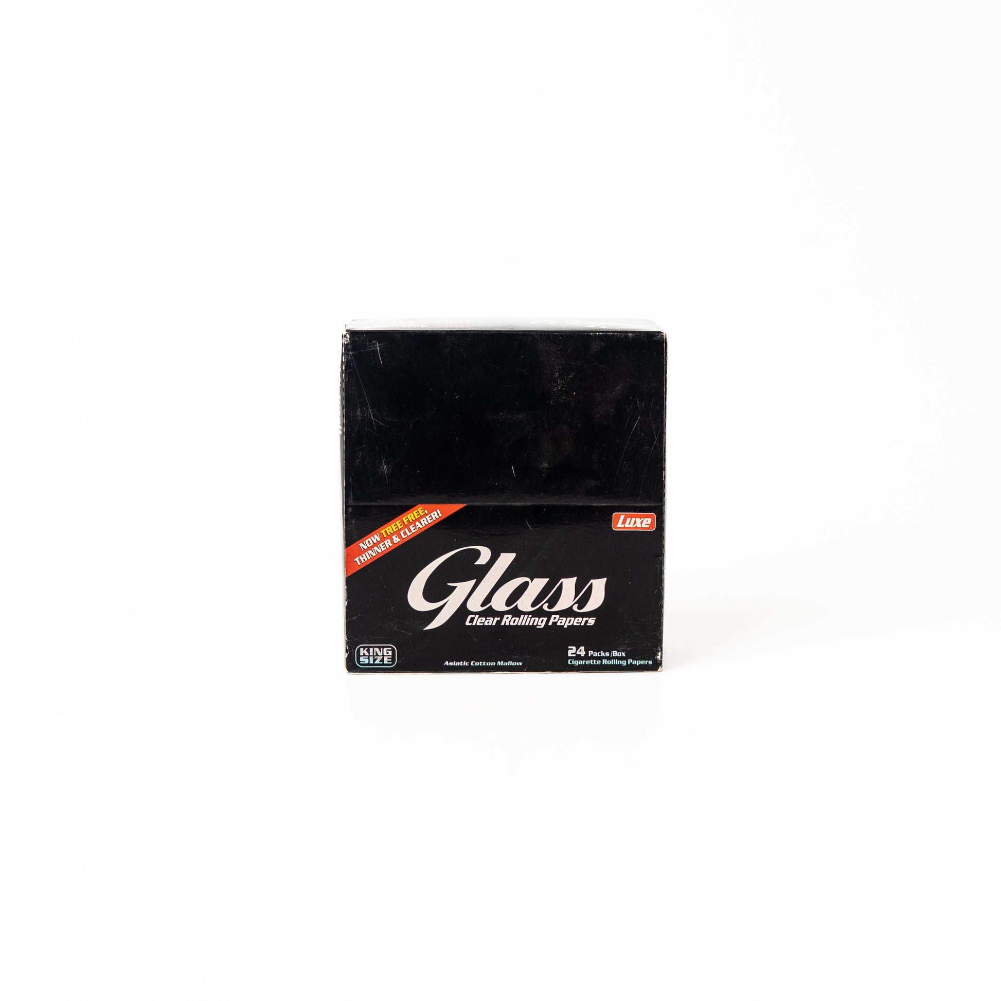 Luxe Glass King Size Clear Rolling Paper - 40 Leaves