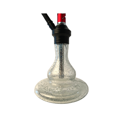 Lucas Hookah with Radium Glass Base - Red