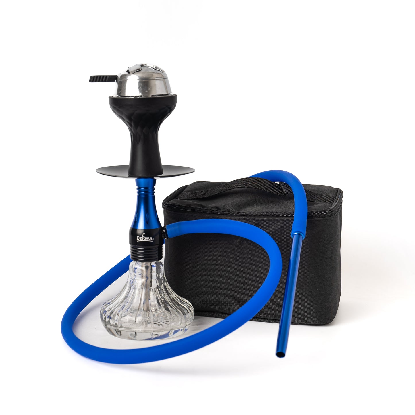 Miniature X Hookah with Travel Bag - Blue