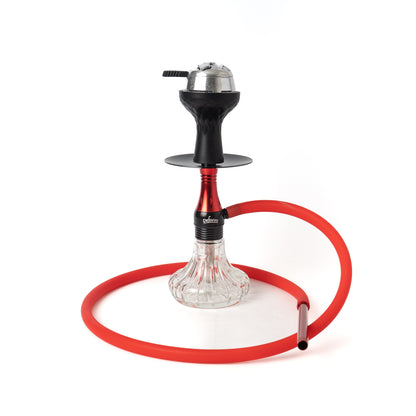 Miniature X Hookah with Travel Bag - Red