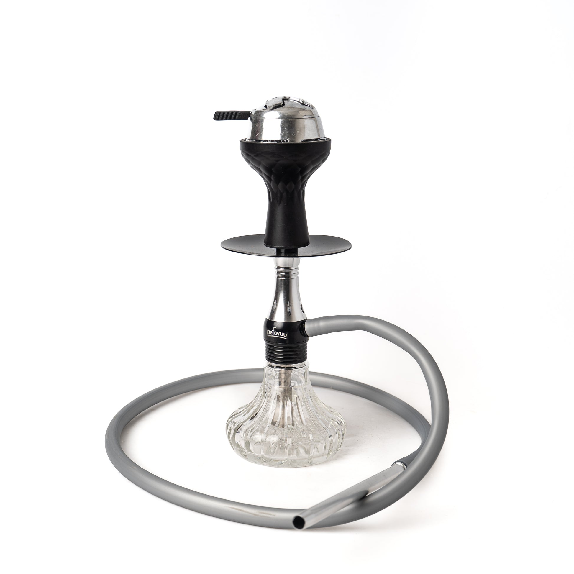 Miniature X Hookah with Travel Bag - Silver