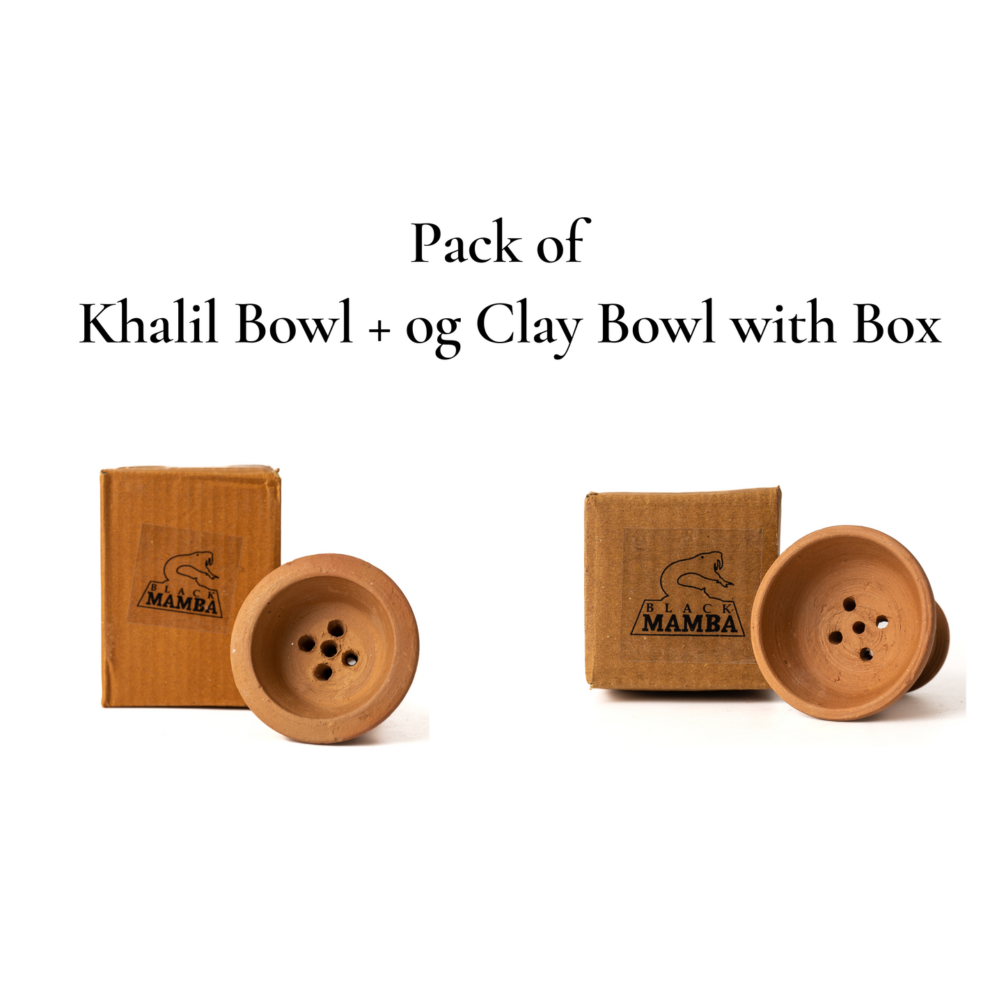 Pack of Basic Khalil Chillum + Basic og Clay Chillum with Box