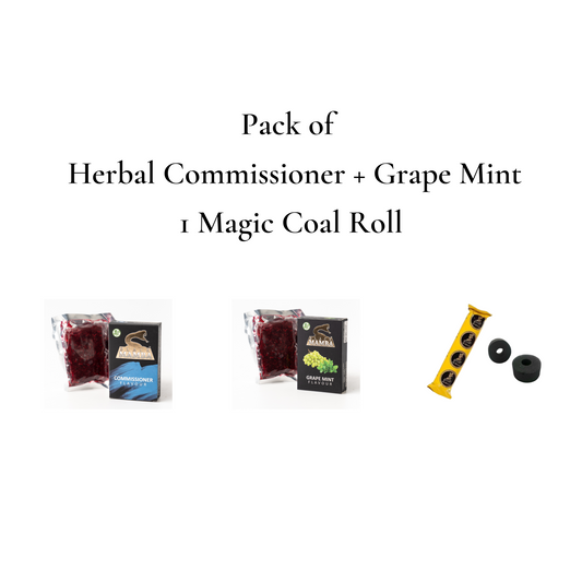 Herbal Commissioner  + Grape Mint + 1 Al Afandi Magic Coal Roll