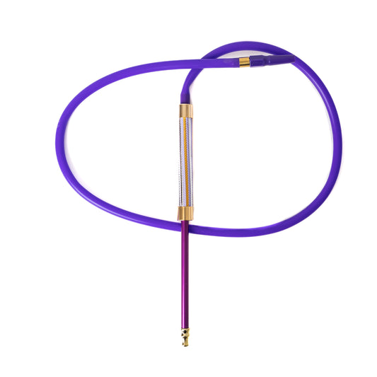 Shine Handle Silicon Hookah Pipe - Purple
