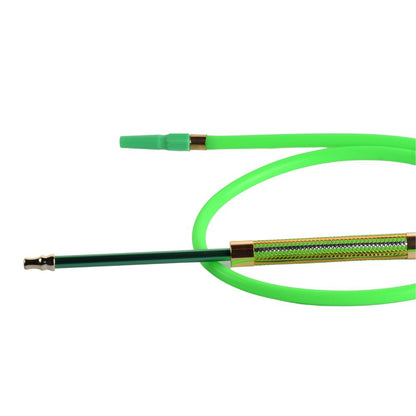 Shine Handle Silicon Hookah Pipe - Green