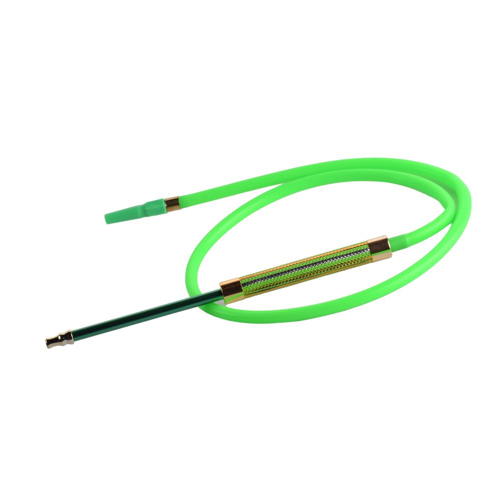 Shine Handle Silicon Hookah Pipe - Green