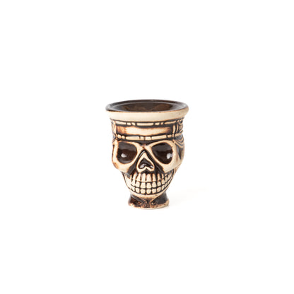 Skull Shape Ceramic Hookah Bowl / Chillum