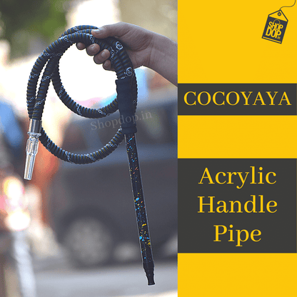 COCOYAYA Printed Handle Hookah Hose / Pipe - shopdop.in