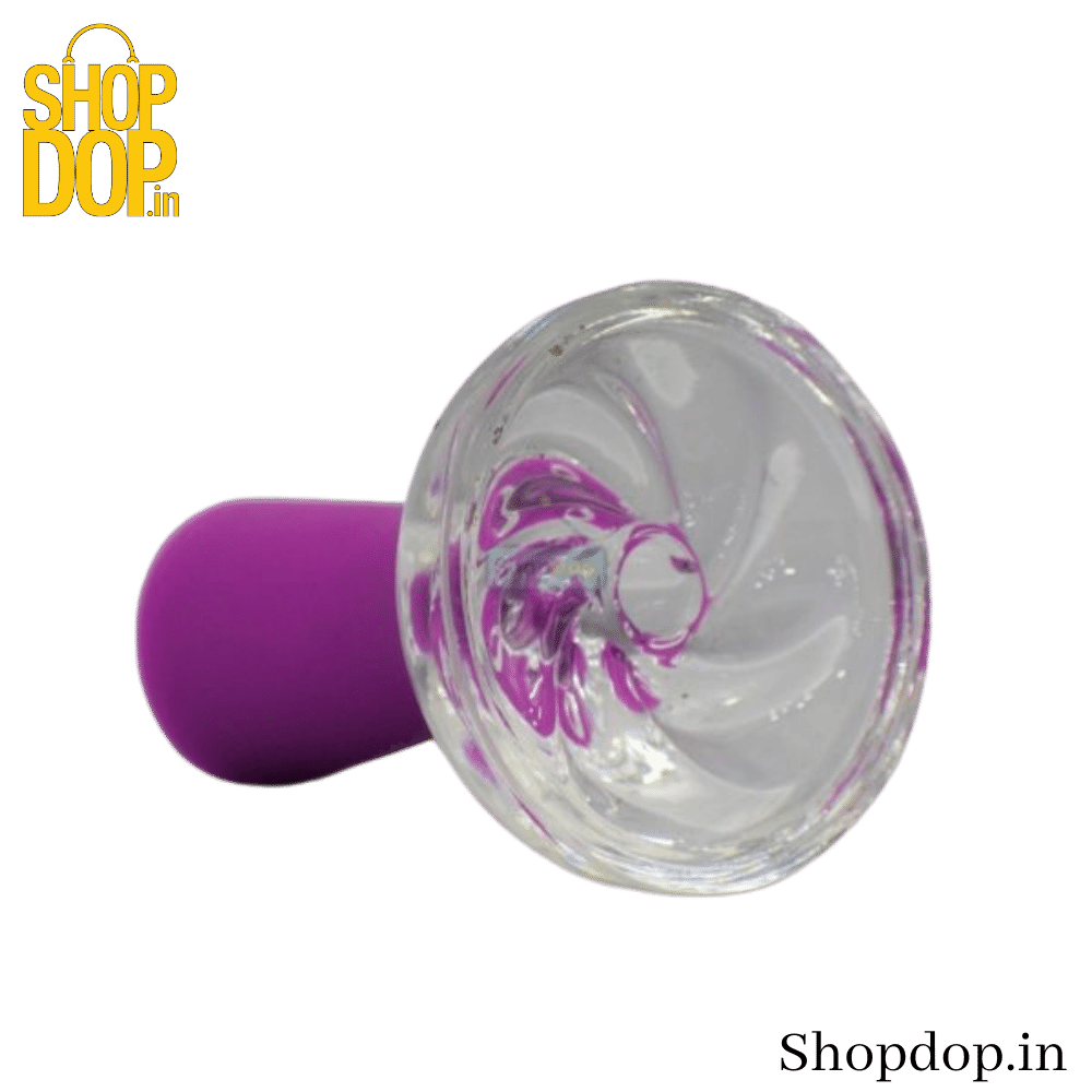 Crystal Silicone Hookah Chillum – Blade Design Phunnel Bowl - shopdop.in