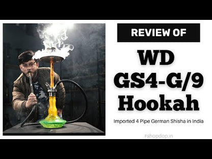 WD GS4-G/9 हुक्का (4 पाइप शीशा)