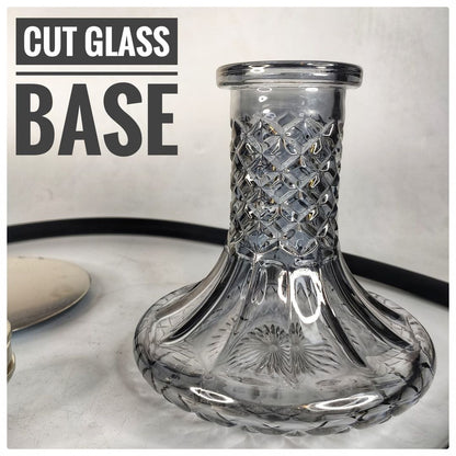 WD LS-1 Hookah Cut Design Glass Base
