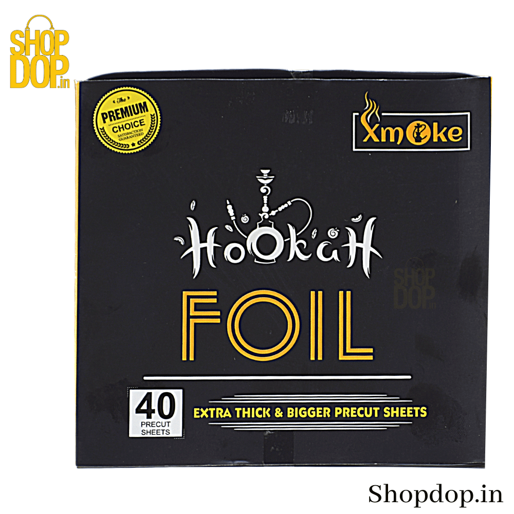 Precut Hookah Aluminum Foil Paper (40pcs) - shopdop.in